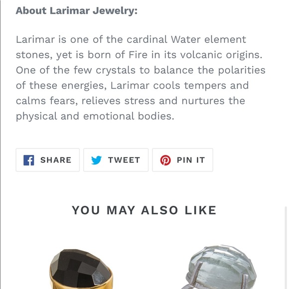 [emilyrosegems] larimar sterling silver ring - Picture 5 of 6